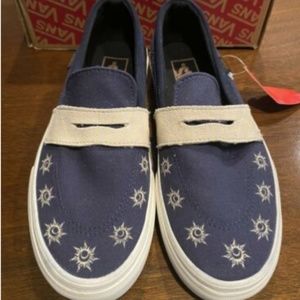 VANS Navy Blue Ivory Mystic Style 53 Slip On Shoes
